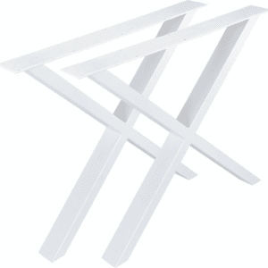 Bordunderstel Nielsen Design Oscar - hvidt pulverlakeret metal H71,5ÃB75,5ÃD8 cm